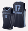 Men's Memphis Grizzlies #17 Jonas Valanciunas stitched jersey