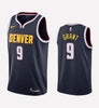 Men's Denver Nuggets #9 Jerami Grant stitched jersey