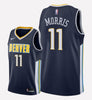 Men's Denver Nuggets #11 Monte Morris stitched jersey