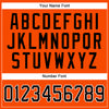 Custom Orange Black Pinstripe Black-White Authentic Baseball Jersey