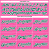 Custom Pink Kelly Green-White Authentic Baseball Jersey