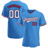 Men's Custom Powder Blue Authentic Baseball Jersey