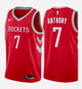 Men's Houston Rockets #7 Carmelo Anthony stitched jersey