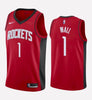 Men's Houston Rockets #1 John Wall stitched jersey