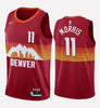 Men's Denver Nuggets #11 Monte Morris stitched jersey