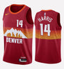 Men's Denver Nuggets #14 Gary Harris stitched jersey