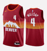 Men's Denver Nuggets #4 Paul Millsap stitched jersey