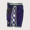 Sacramento Kings Large embroidery logo purple SWISH shorts