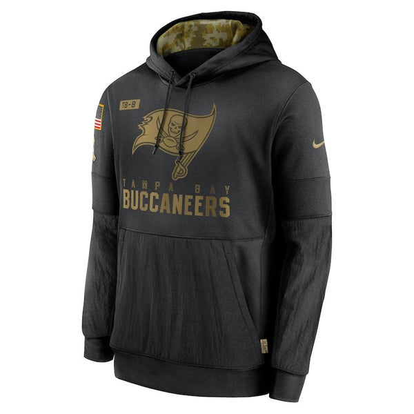 Men's Tampa Bay Buccaneers Black Hoodie Salute to Service Sideline Performance