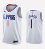 Men's Los Angeles Clippers #1 Reggie Jackson stitched jersey