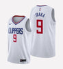 Men's Los Angeles Clippers  #9 Serge Ibaka stitched jersey