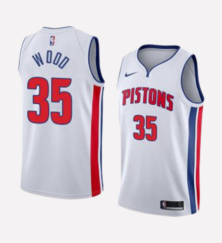 Men's Detroit Pistons #35 Christian Wood stitched jersey