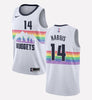 Men's Denver Nuggets #14 Gary Harris stitched jersey