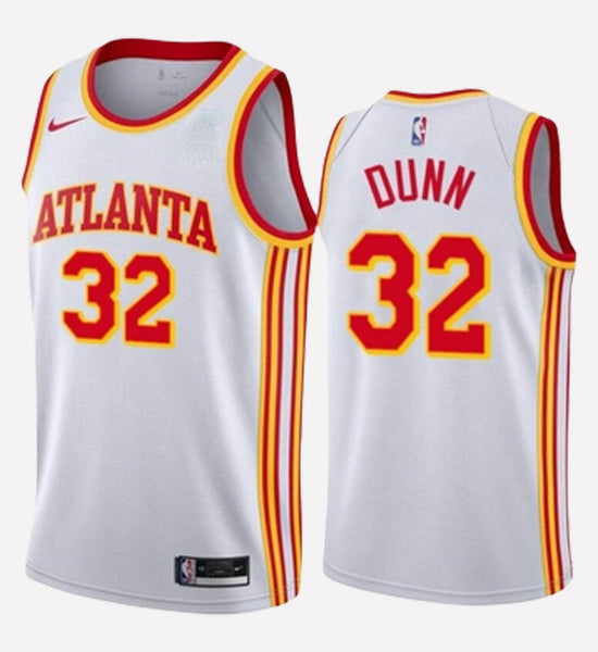 Men's Atlanta Hawks #32 Kris Dunn stitched jersey