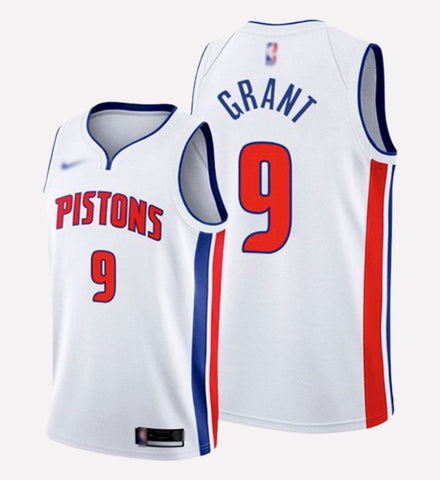 Men's Detroit Pistons#9 Jerami Grant stitched jersey