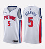 Men's Detroit Pistons #5 Luke Kennard stitched jersey