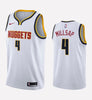 Men's Denver Nuggets #4 Paul Millsap stitched jersey