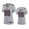 Women's Arizona Cardinals J.J. Watt Gray Atmosphere Fashion Limited Jersey