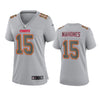 Women's Kansas City Chiefs Patrick Mahomes Gray Atmosphere Fashion Limited Jersey