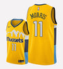 Men's Denver Nuggets #11 Monte Morris stitched jersey