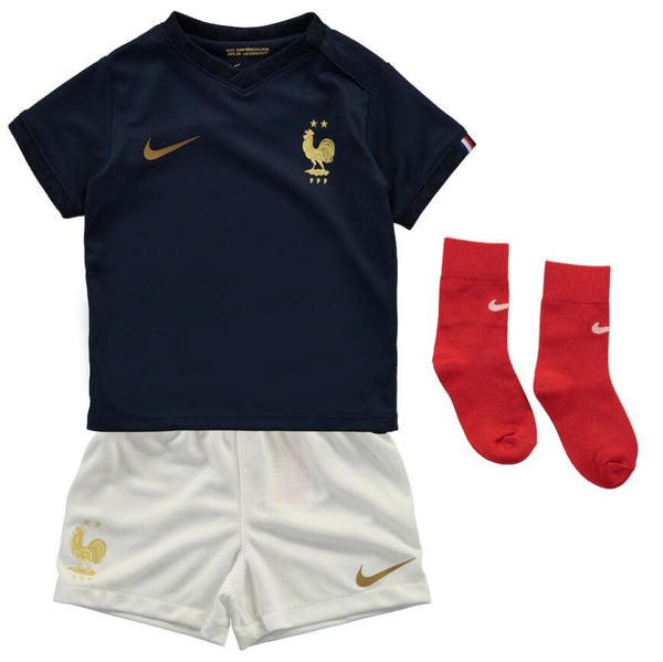 Youth France Home Jersey 2022 World Cup Kids Kit