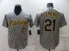 Men's Roberto Clemente Pittsburgh Pirates Player Gray Jersey