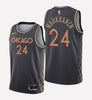 Men's Chicago Bulls #24 Lauri Markkanen stitched jersey