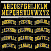 Custom NBA Black Gold-White Round Neck Rib-Knit Basketball Jersey