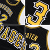 Custom NBA Black Gold-White Round Neck Rib-Knit Basketball Jersey