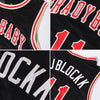 Custom NBA Black Red-Cream Round Neck Rib-Knit Basketball Jersey