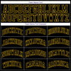 Custom NBA Black Black-Gold Round Neck Rib-Knit Basketball Jersey