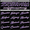 Custom Black Purple-White Authentic Baseball Jersey