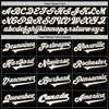 Custom Black White-Old Gold Authentic Baseball Jersey