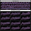Custom Black Black-Pink Authentic Baseball Jersey