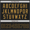Custom Black Black-Old Gold Authentic Baseball Jersey