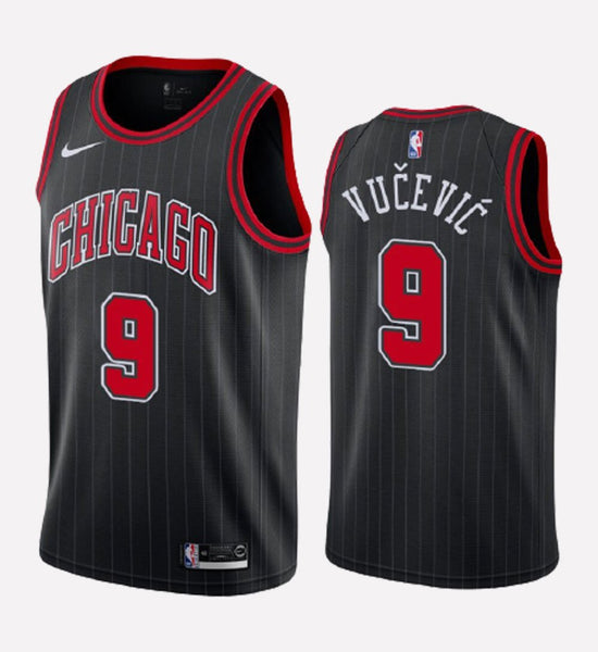 Men's Chicago Bulls #9 Nikola Vucevic stitched jersey