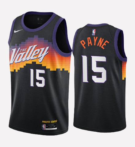 Men's Phoenix Suns #15 Cameron Payne stitched jersey