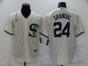 Men's Chicago White Sox Yasmani Grandal Cream 2021 Field of Dreams Jersey