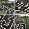 Custom Camo Black-Cream Authentic Salute To Service Baseball Jersey