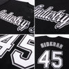 Custom Black White-Gray Baseball Jersey