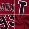 Custom Crimson Gray-White Authentic Baseball Jersey