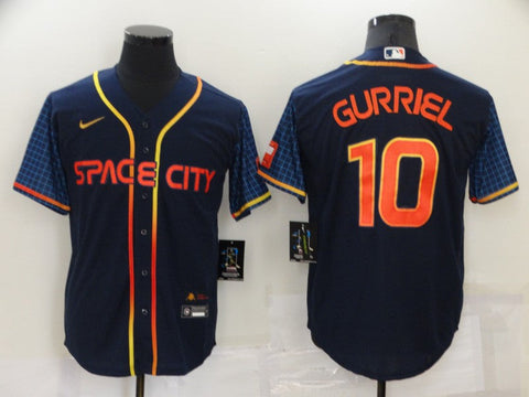 Men's Yuli Gurriel #10 Houston Astros  Navy 2022 City Connect Jersey