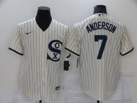 Men's Chicago White Sox Tim Anderson Cream 2021 Field of Dreams Jersey