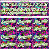 Custom Graffiti Pattern White-Neon Green 3D Authentic Baseball Jersey