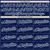 Custom Navy Navy-Powder Blue Authentic Baseball Jersey