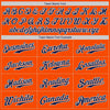 Custom Orange Navy-White Authentic Baseball Jersey