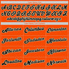 Custom Orange Black-Cream Authentic Baseball Jersey