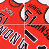 Custom NBA Orange Black-White Round Neck Rib-Knit Basketball Jersey