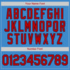 Custom Powder Blue Red-Navy Authentic Baseball Jersey