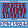 Custom Powder Blue White-Red Authentic American Flag Fashion Baseball Jersey